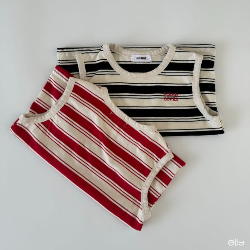 Ellymolly - Korean Children Fashion - #discoveringself - Ocean ST Sleeveless Tee - 2
