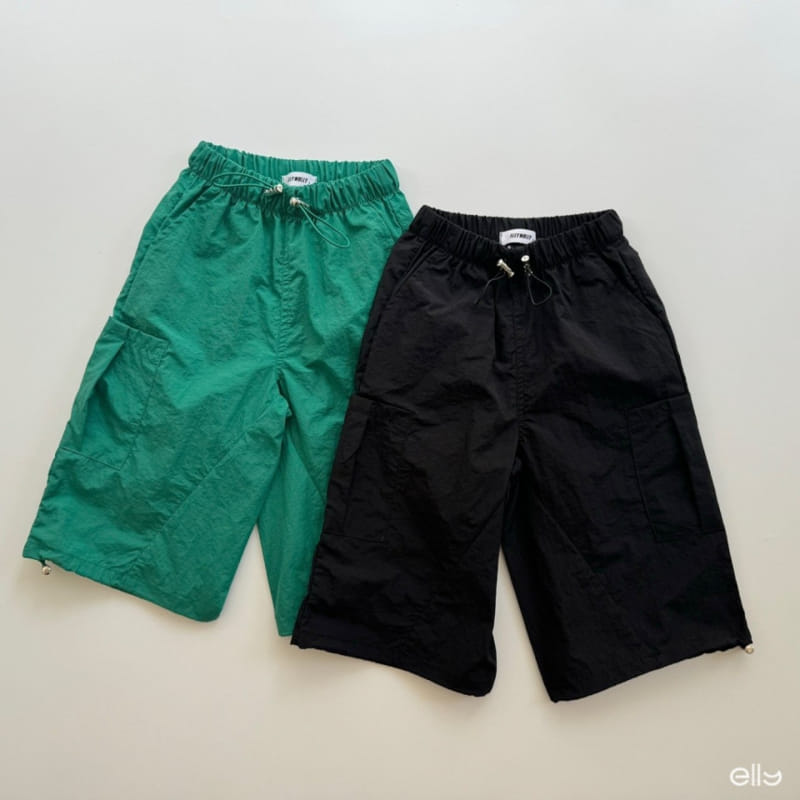 Ellymolly - Korean Children Fashion - #kidsstore - String Wide Shorts - 2