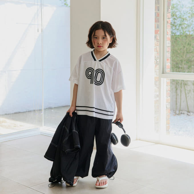 Ellymolly - Korean Children Fashion - #prettylittlegirls - Mesh V Neck Tee