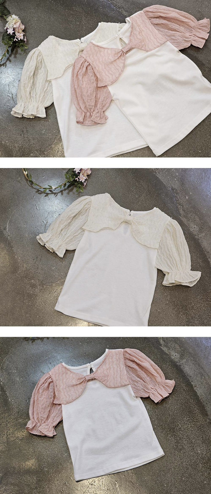 Flower J - Korean Children Fashion - #childrensboutique - Ribbon Blouse - 2