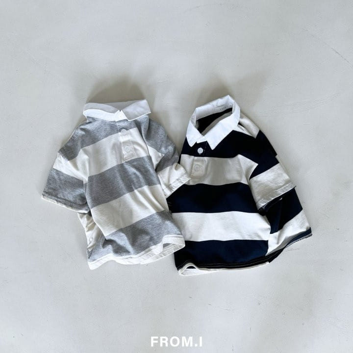From I - Korean Children Fashion - #toddlerclothing - Rugby Collar Tee - 2
