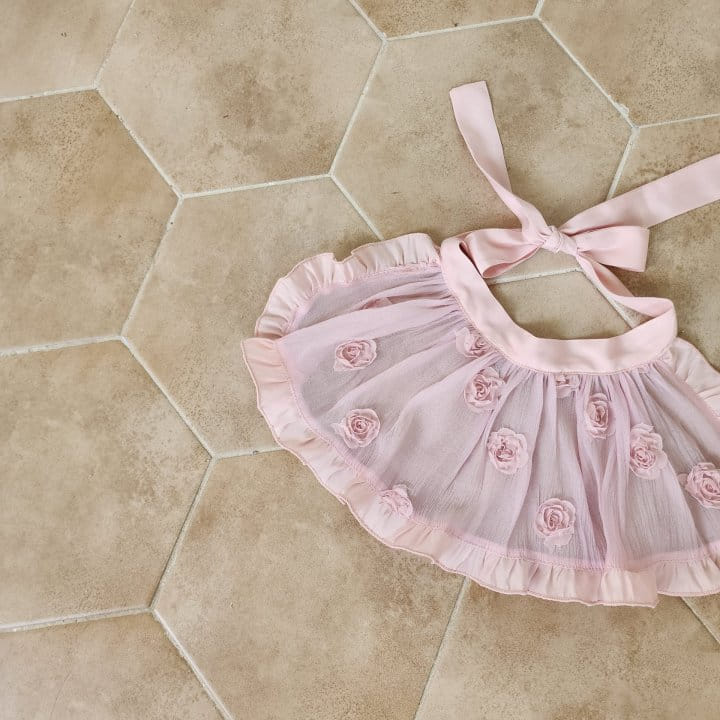 From J - Korean Baby Fashion - #babyboutique - Mini Flower Apron Body Suit - 3