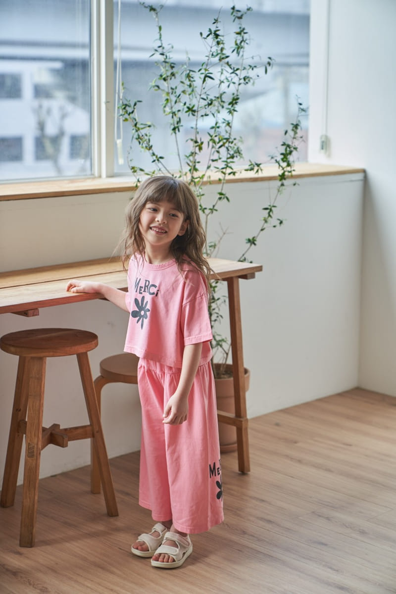 Green Tomato - Korean Children Fashion - #Kfashion4kids - Merci Top Bottom Set - 5