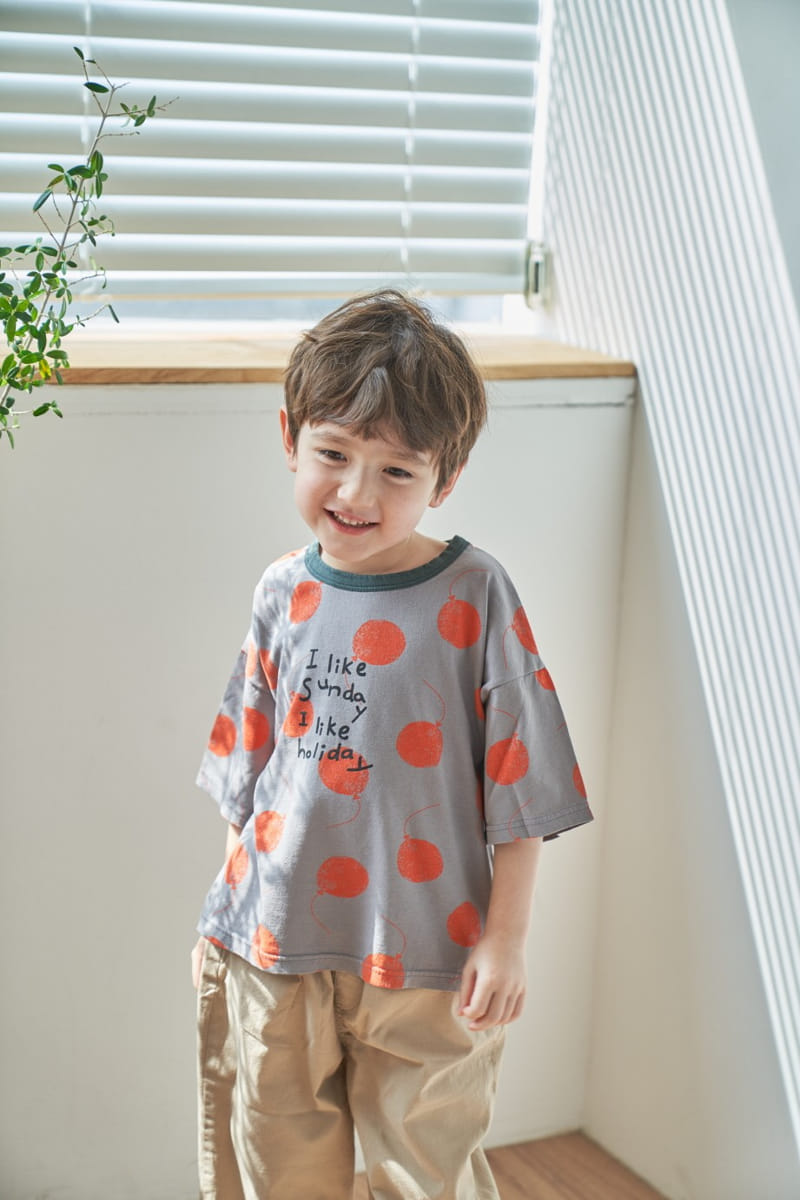 Green Tomato - Korean Children Fashion - #kidsshorts - Balloon Tee