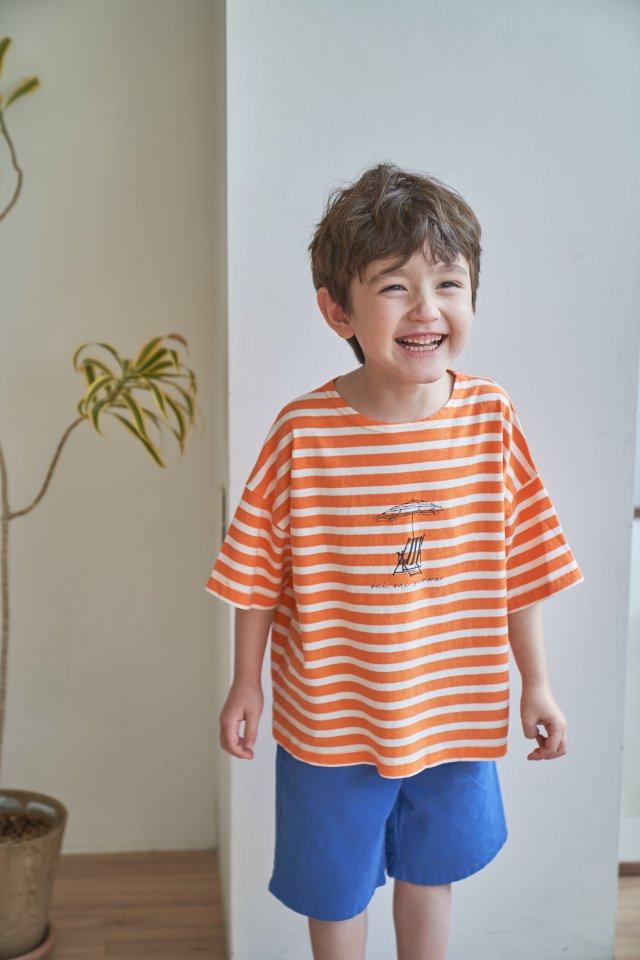 Green Tomato - Korean Children Fashion - #minifashionista - ST Boat Neck Tee - 7
