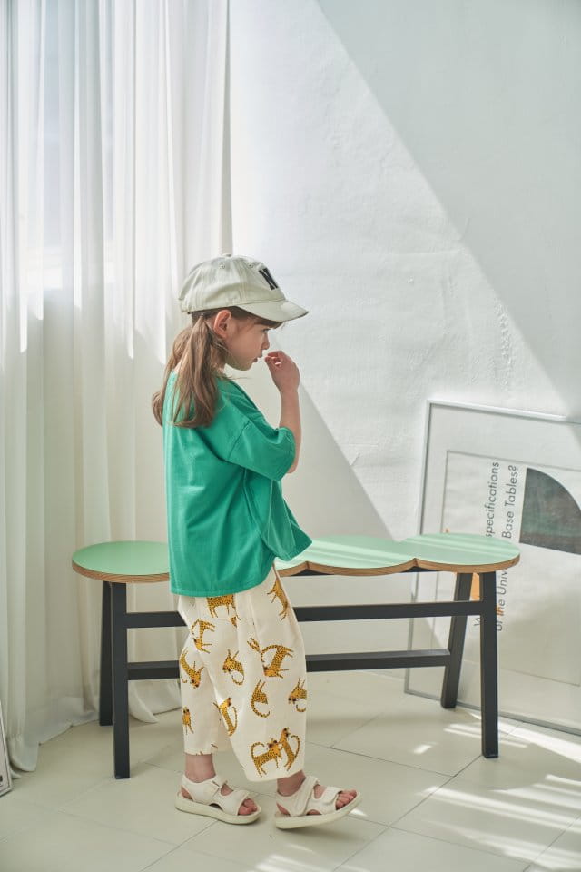 Green Tomato - Korean Children Fashion - #minifashionista - Leopard Wrinkle Pants - 3