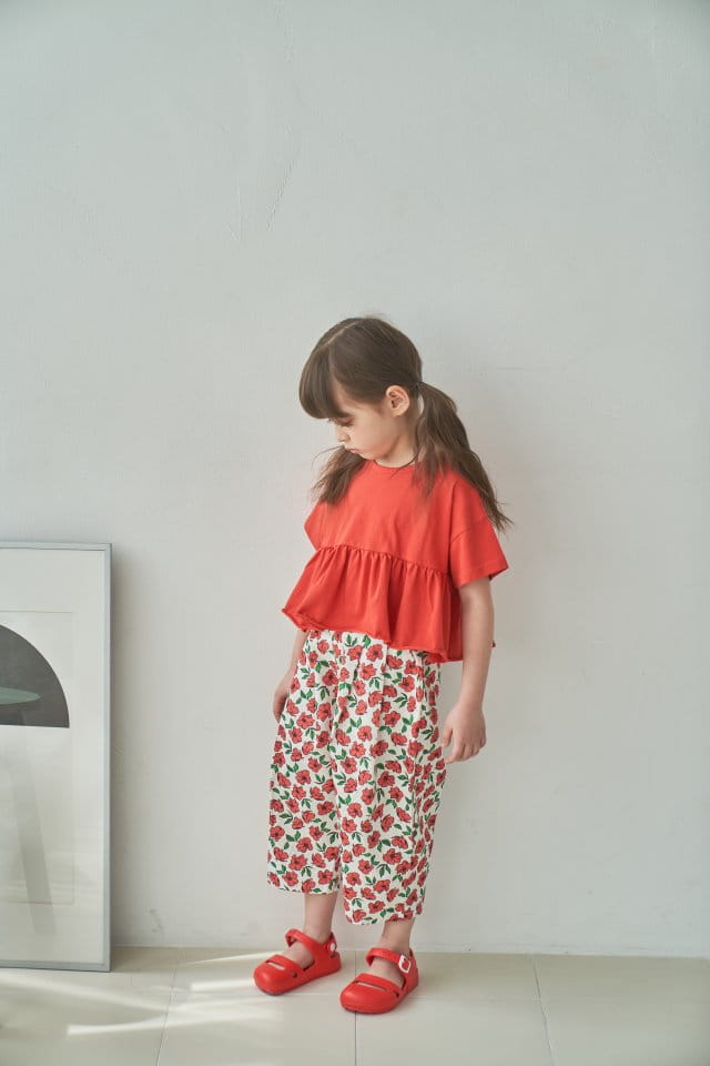 Green Tomato - Korean Children Fashion - #toddlerclothing - Muzi Shirring Tee - 4