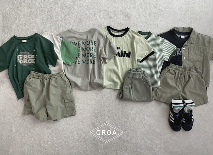 Groa - Korean Children Fashion - #todddlerfashion - Child Color Tee - 10