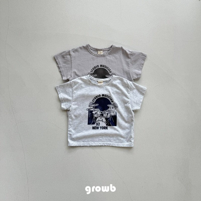 Grow B - Korean Children Fashion - #childofig - Drum Tee - 2
