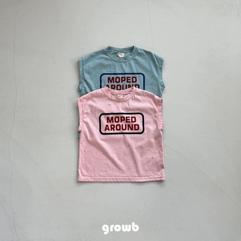 Grow B - Korean Children Fashion - #childrensboutique - Aruond Sleevelss Tee - 2