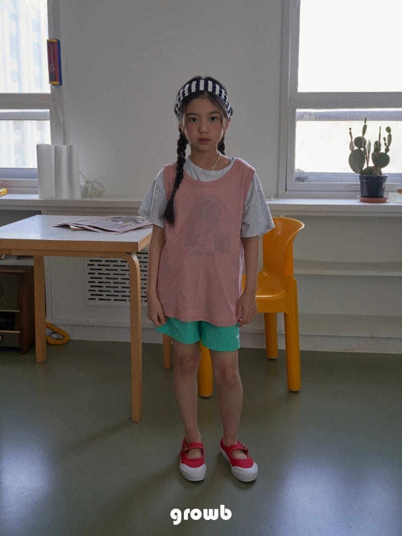Grow B - Korean Children Fashion - #minifashionista - Eli Sleeveless Tee - 7