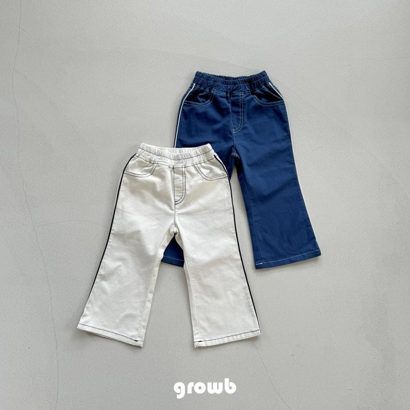 Grow B - Korean Children Fashion - #prettylittlegirls - Jello Boots Cut Pants - 2