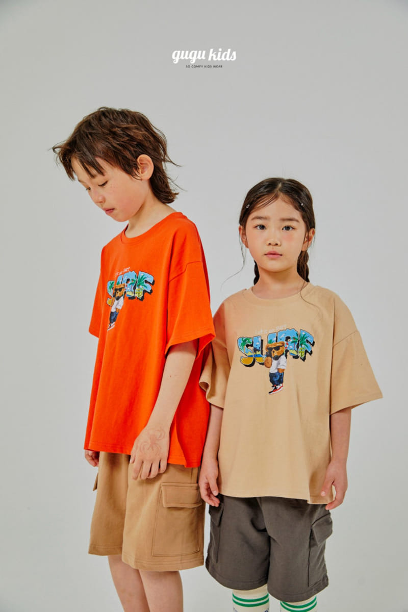 Gugu Kids - Korean Children Fashion - #Kfashion4kids - Surf Bear Tee - 4