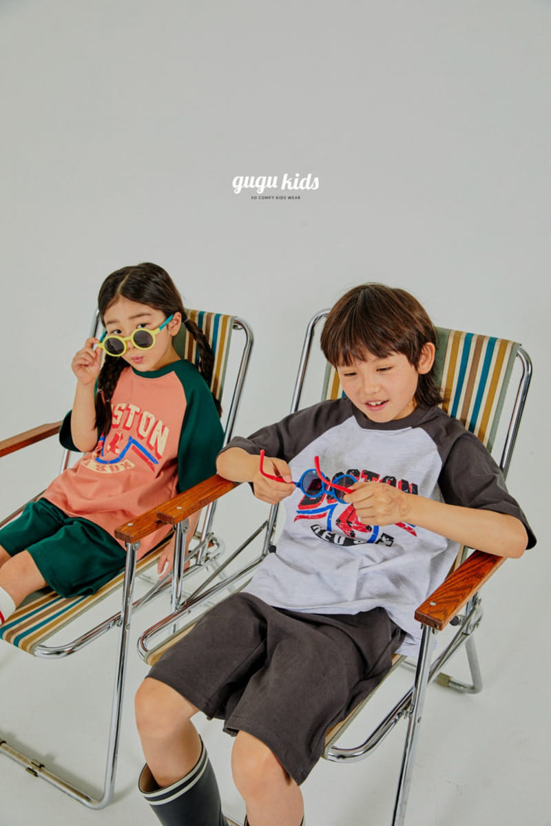 Gugu Kids - Korean Children Fashion - #prettylittlegirls - Boston Raglan Top Bottom Set - 10