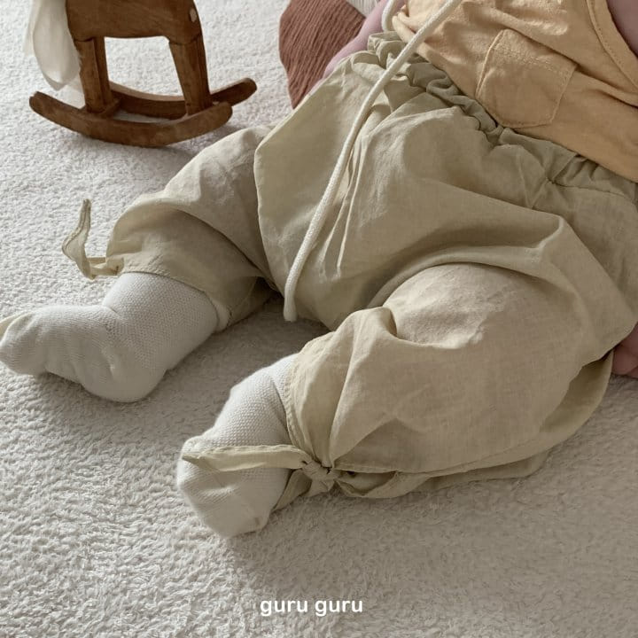 Guru Guru - Korean Baby Fashion - #babyfashion - Ribbon Baggy Pants - 8