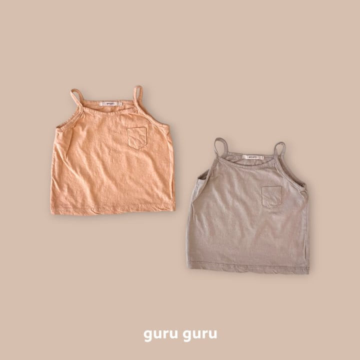 Guru Guru - Korean Baby Fashion - #babyfashion - Pocket Sleeveless Tee - 6