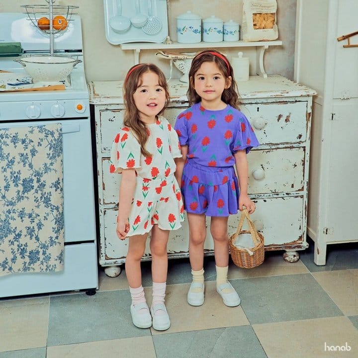 Hanab - Korean Children Fashion - #Kfashion4kids - Wing Flower Top Bottom Set - 9