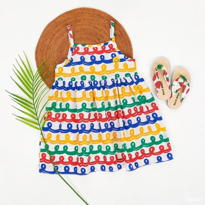 Hanab - Korean Children Fashion - #childofig - Wave Pants One-Piece Set - 2