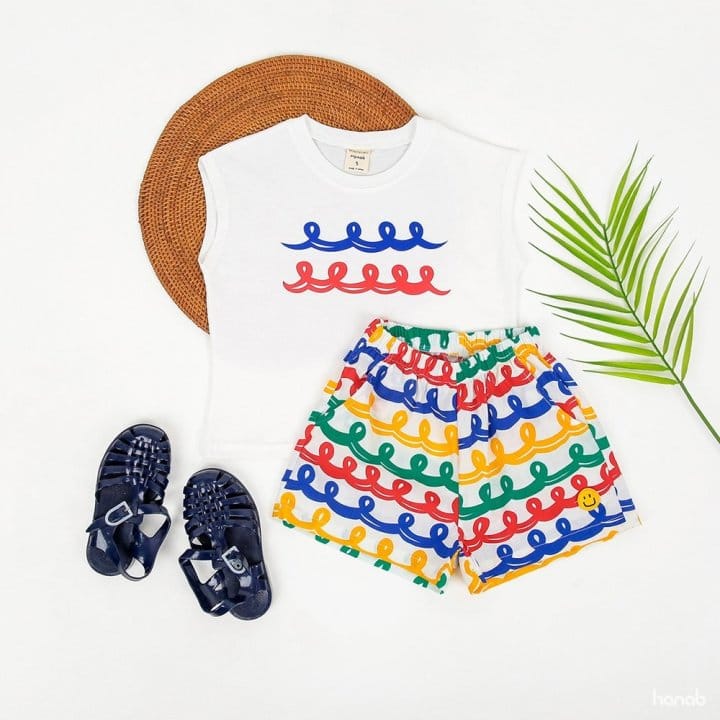 Hanab - Korean Children Fashion - #childofig - Wave Pants One-Piece Set - 3