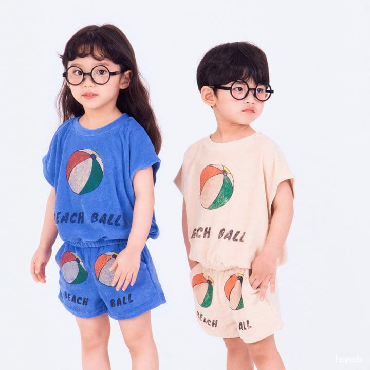 Hanab - Korean Children Fashion - #childofig - Beach Ball Top Bottom Set - 11