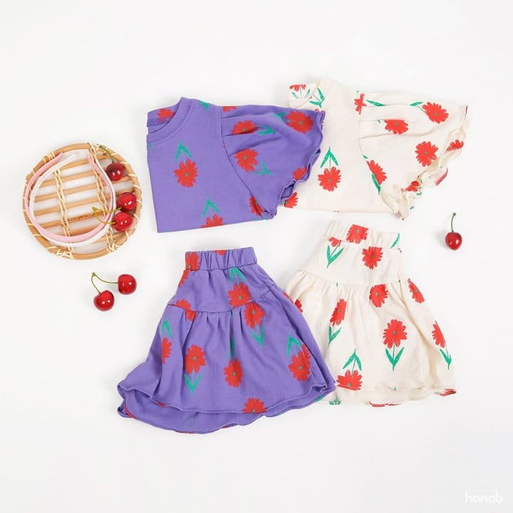 Hanab - Korean Children Fashion - #fashionkids - Wing Flower Top Bottom Set - 5