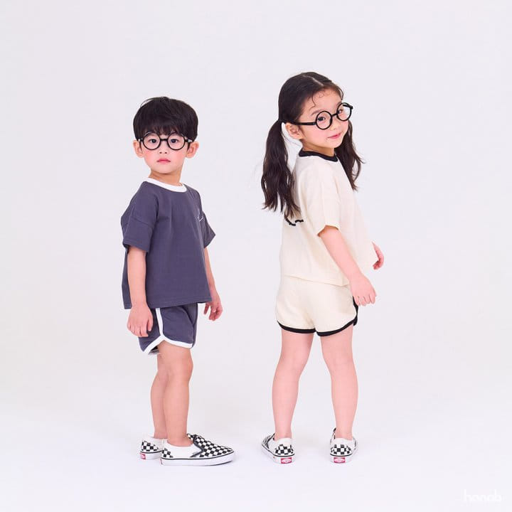 Hanab - Korean Children Fashion - #kidsshorts - Natural Top Bottom Set - 8