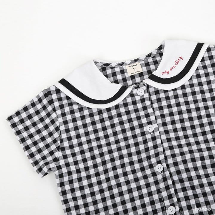 Hanab - Korean Children Fashion - #kidzfashiontrend - Sera Check Top Bottom Set - 9