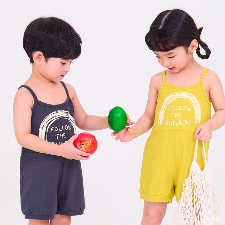 Hanab - Korean Children Fashion - #prettylittlegirls - Rain Bow Overalls - 3