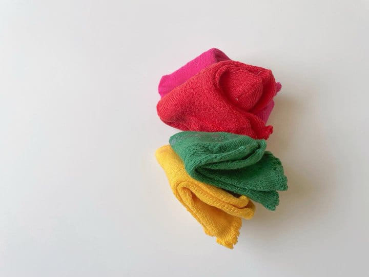 Han's - Korean Children Fashion - #Kfashion4kids - Macaroon Short Socks Set - 7