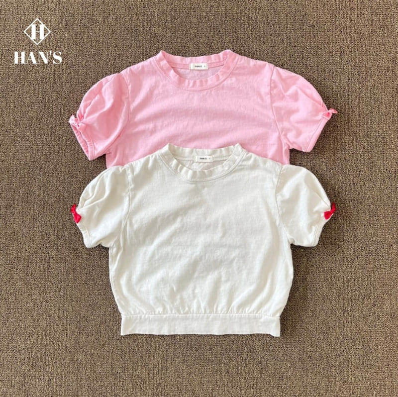 Han's - Korean Children Fashion - #childofig - Ribbon Sleeve Tee