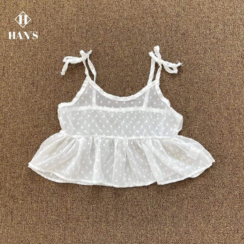 Han's - Korean Children Fashion - #childrensboutique - Embo Chiffon Sleeveless Tee