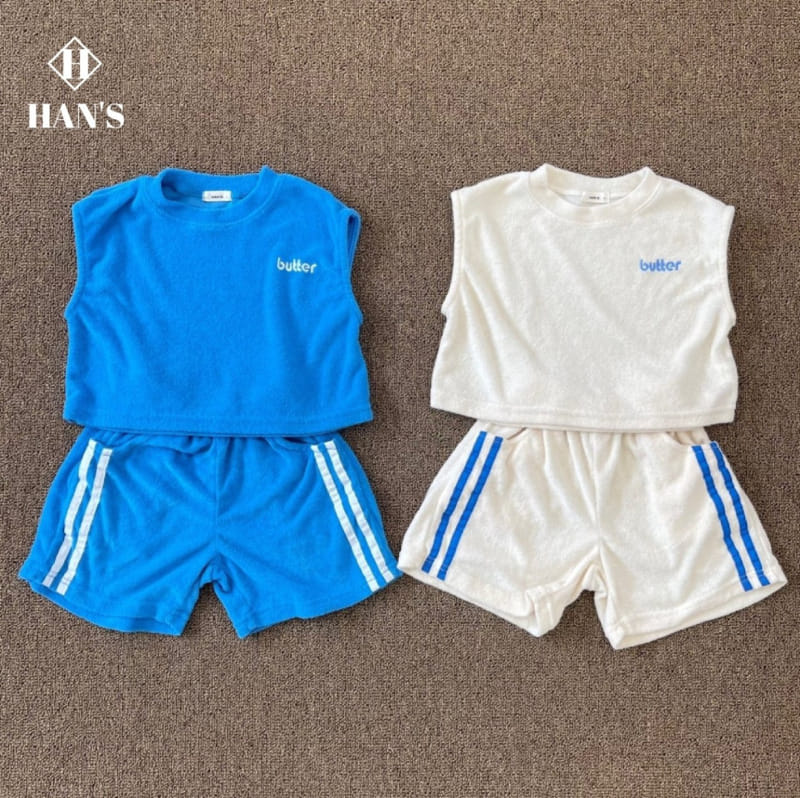 Han's - Korean Children Fashion - #designkidswear - Butter Terry Top Bottom Set