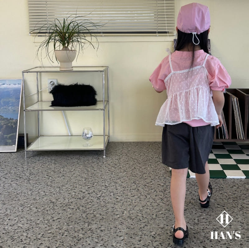 Han's - Korean Children Fashion - #minifashionista - Embo Chiffon Sleeveless Tee - 11