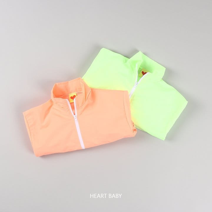 Heart Baby - Korean Children Fashion - #discoveringself - Neon Windbreaker Jumper - 5
