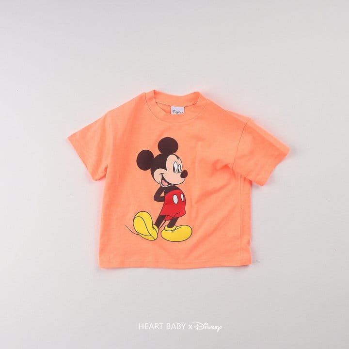 Heart Baby - Korean Children Fashion - #littlefashionista - Neon M Short Sleeve Top Bottom Set - 10