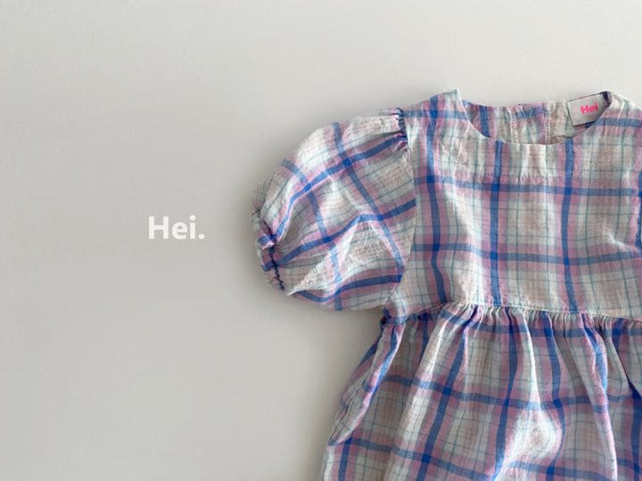 Hei - Korean Children Fashion - #kidzfashiontrend - Check One-Piece - 4