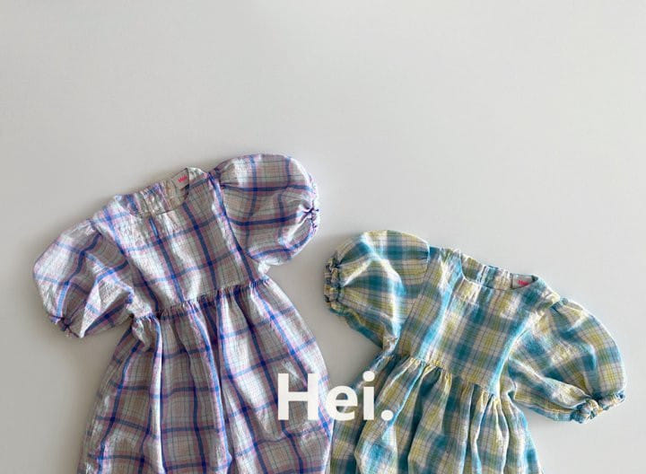 Hei - Korean Children Fashion - #childrensboutique - Check One-Piece - 11