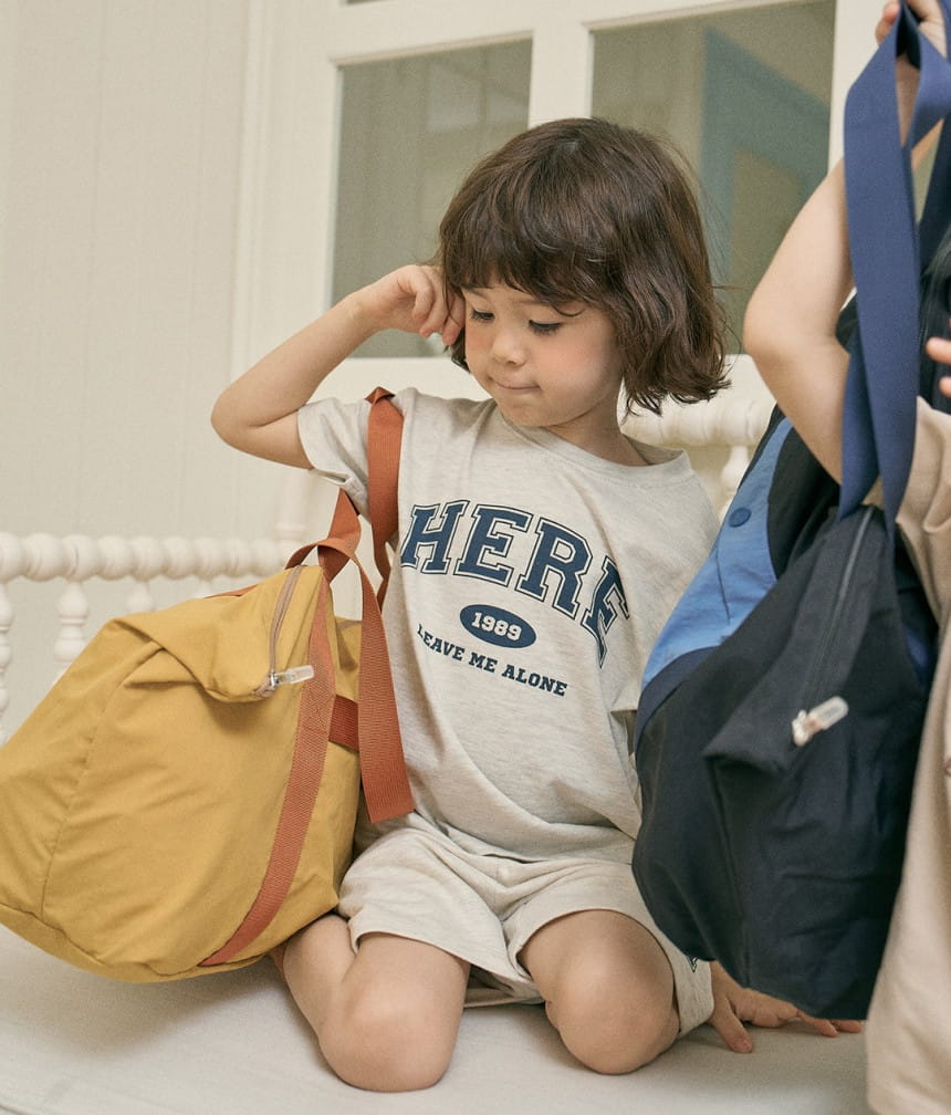 Here I Am - Korean Children Fashion - #Kfashion4kids - Adult Here Daily Top Bottom Set  - 3