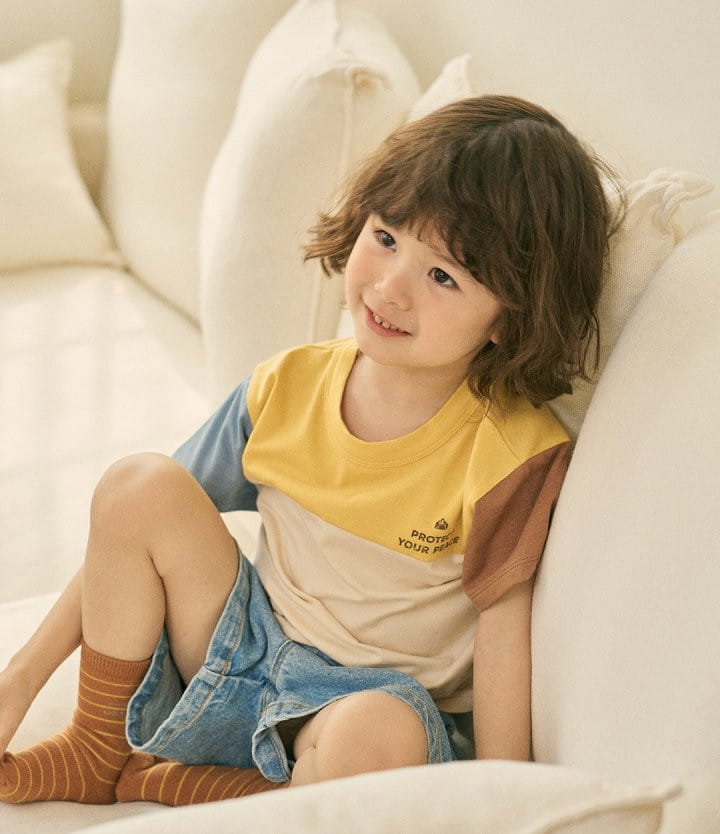 Here I Am - Korean Children Fashion - #childofig - Stone Coloring Tee - 5