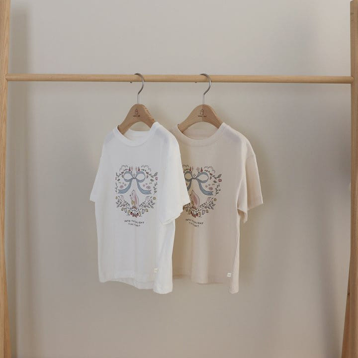 Here I Am - Korean Children Fashion - #childofig - Fleur Bunny Tee With Mom - 8