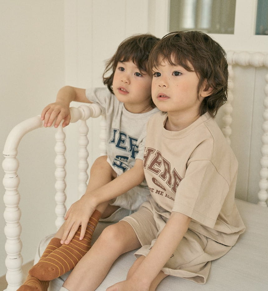 Here I Am - Korean Children Fashion - #childofig - Here Daily Top Bottom Set - 6