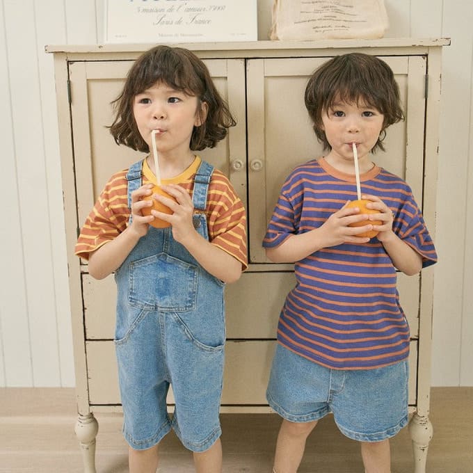Here I Am - Korean Children Fashion - #childrensboutique - Two Tone ST Tee