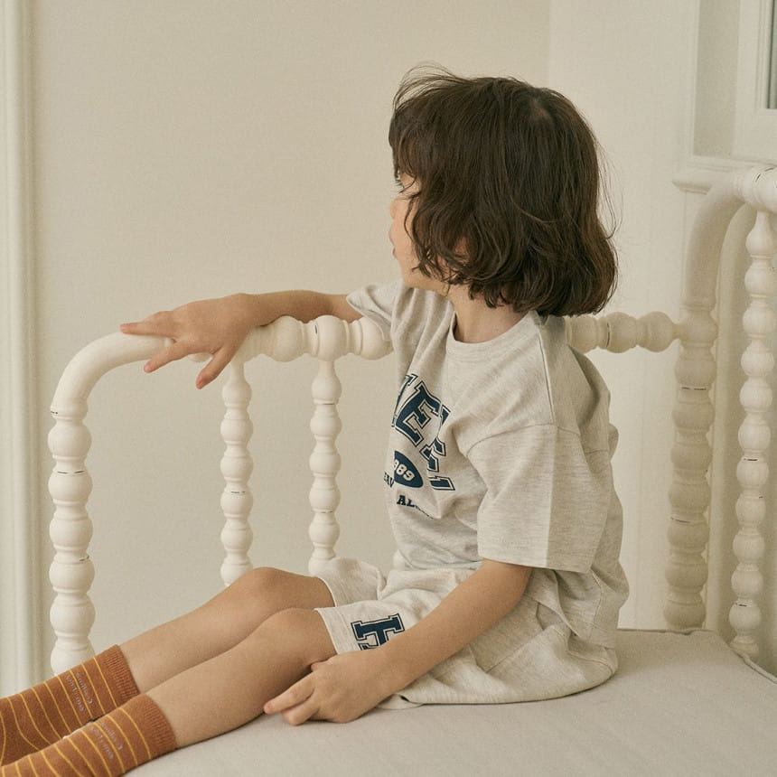 Here I Am - Korean Children Fashion - #childrensboutique - Here Daily Top Bottom Set - 8