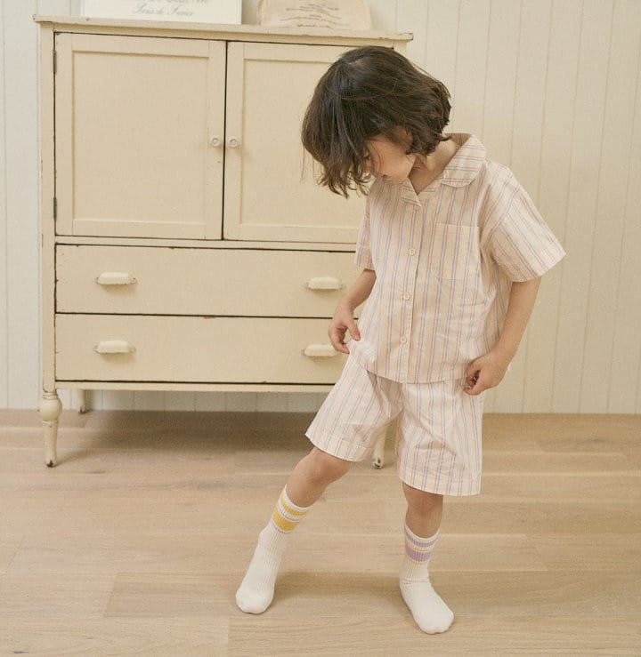 Here I Am - Korean Children Fashion - #littlefashionista - For You Vacation Top Bottom Set - 5