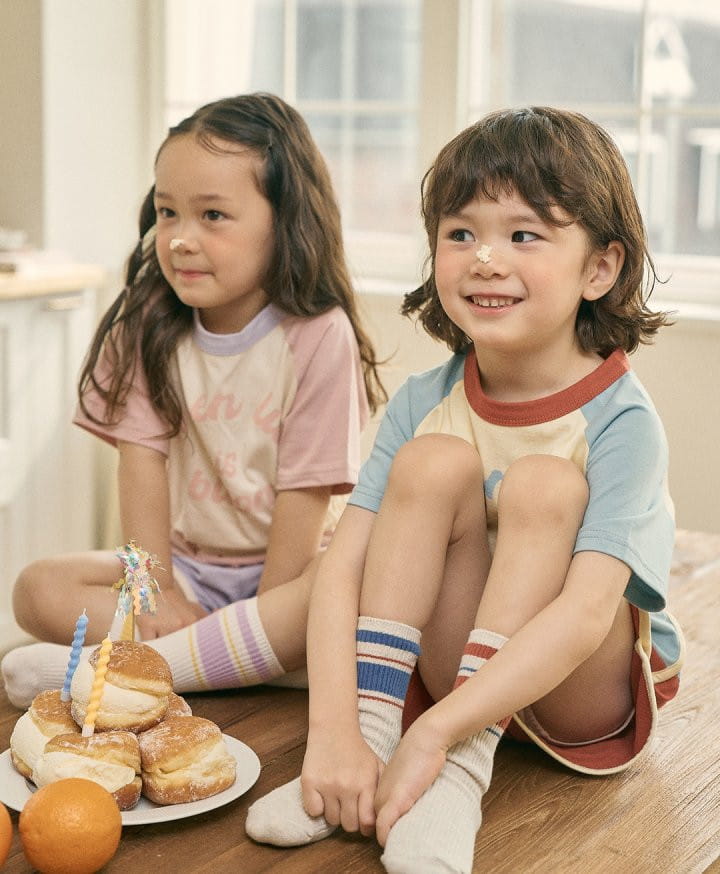 Here I Am - Korean Children Fashion - #magicofchildhood - Triple Top Bottom Set - 8