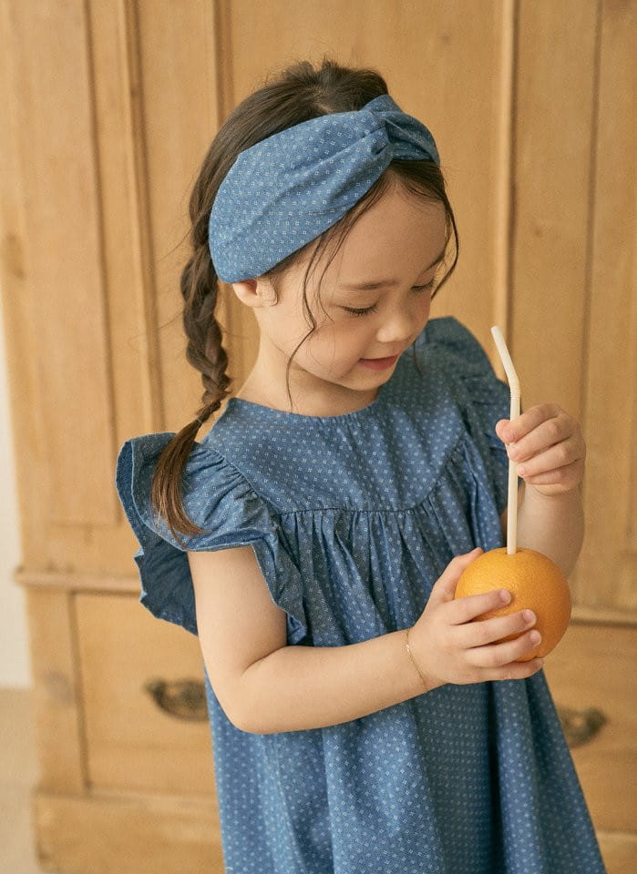 Here I Am - Korean Children Fashion - #stylishchildhood - Sands Denim One-Piece - 7