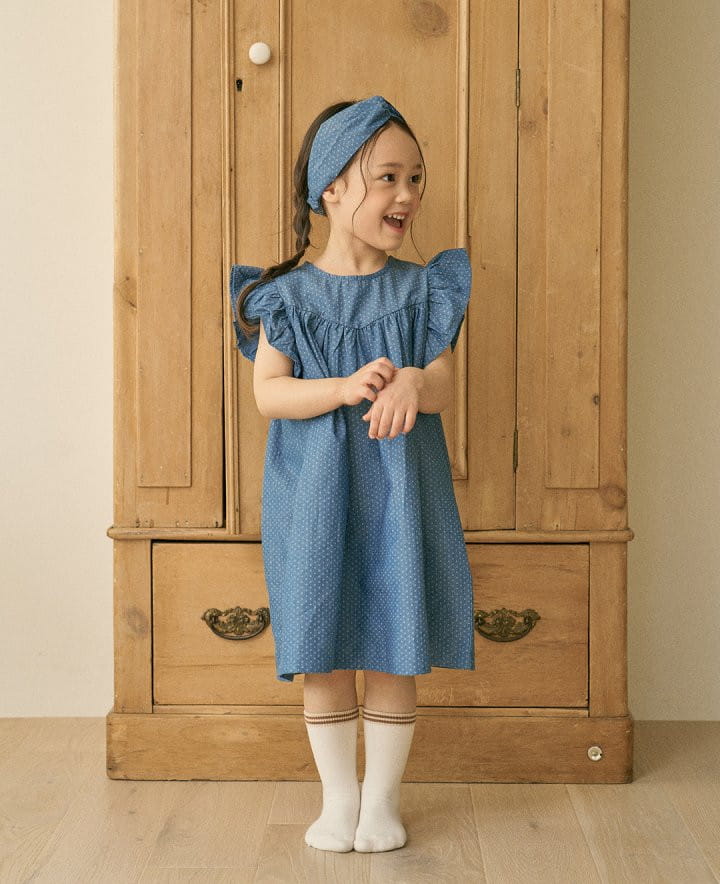 Here I Am - Korean Children Fashion - #todddlerfashion - Sands Denim One-Piece - 5