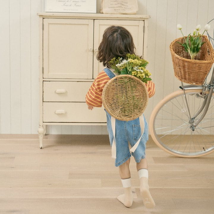 Here I Am - Korean Children Fashion - #prettylittlegirls - Soft Span Denim Overalls  - 4
