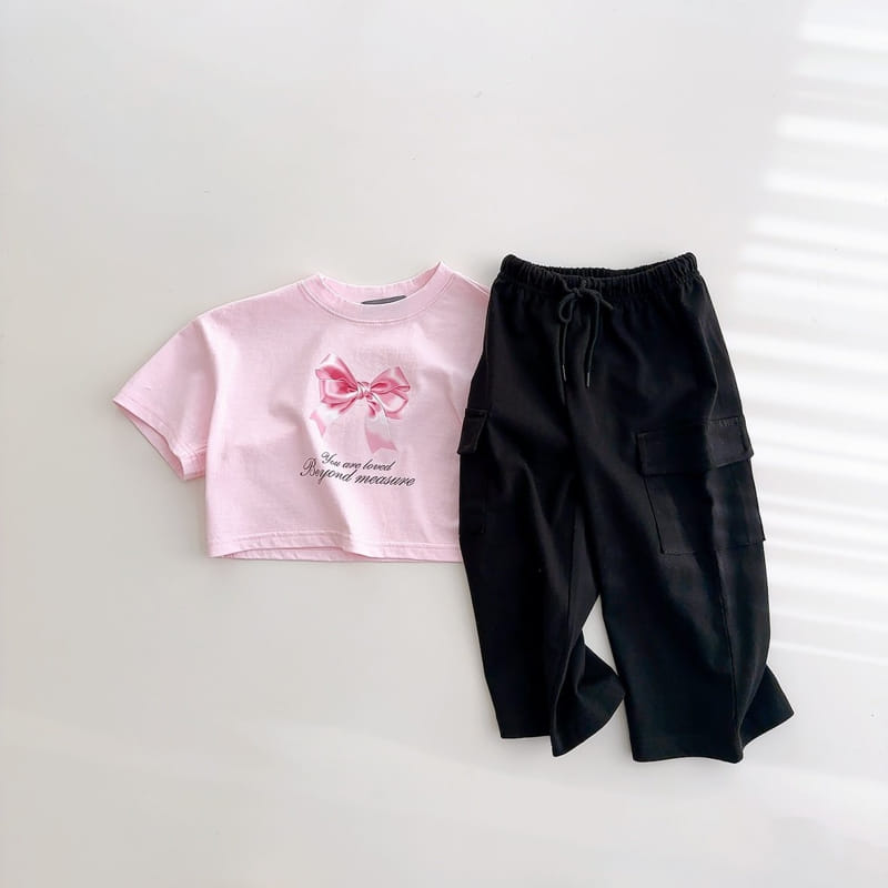 J-Room - Korean Children Fashion - #fashionkids - Ribbon Jensa Crop Tee - 7