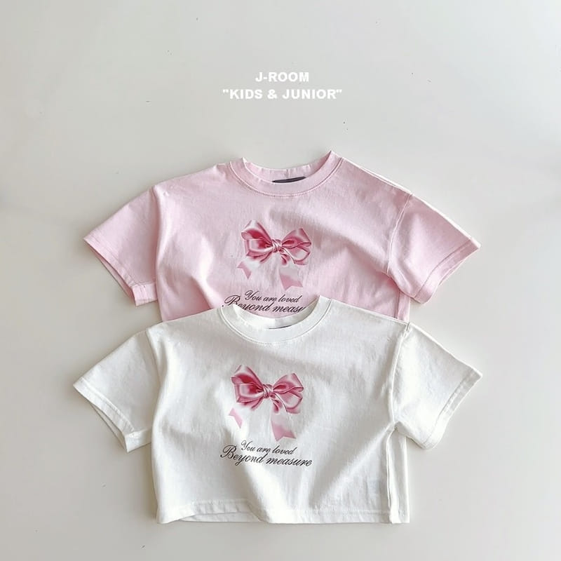 J-Room - Korean Children Fashion - #prettylittlegirls - Ribbon Jensa Crop Tee